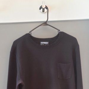 Used Express Raglan Pocket Crew Neck Sweatshirt